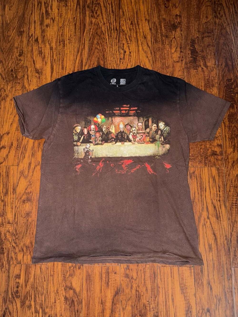 Get Down Art 'Church of Horror' Slash Supper Graphic T-Shirt